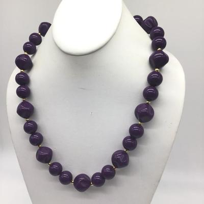 Purple Beaded necklace