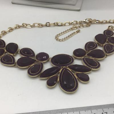 Deep Purple Costume Necklace