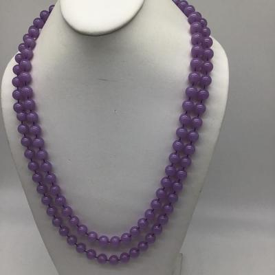 Pretty Purple Beaded Necklace