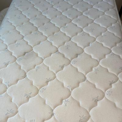 1B8-Queen mattress, box spring, frame and mattress pad