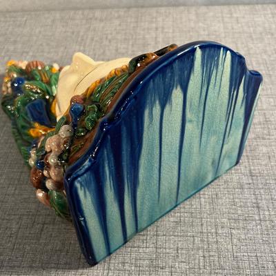 Antique Majolica Wall Sconce