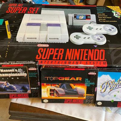 Super NES Super Set. New Old Stock! Original Packaging, with 4 Games