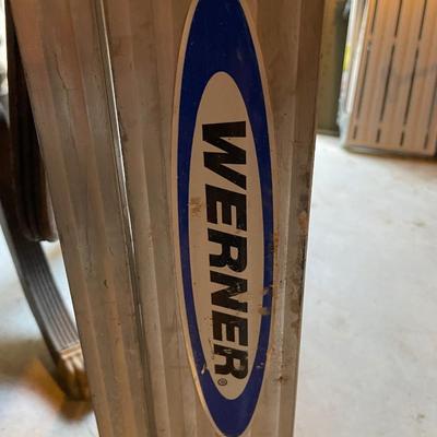 Two Aluminum Step Ladders. One 5 Foot Werner, One 6 Foot unmarked. Good Condition!