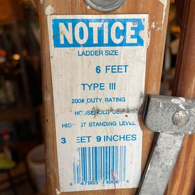 Two Wooden Step Ladders. Good Condition!