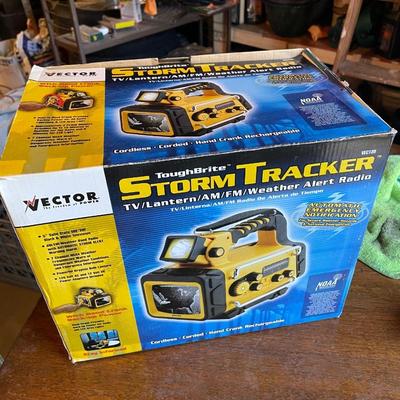 ToughBrite Storm Tracker TV, AM, FM, Weather Alert Radio. New In Box!