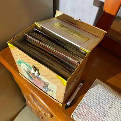 Old Records 45's in Cabbage Patch Case. Good Condition!