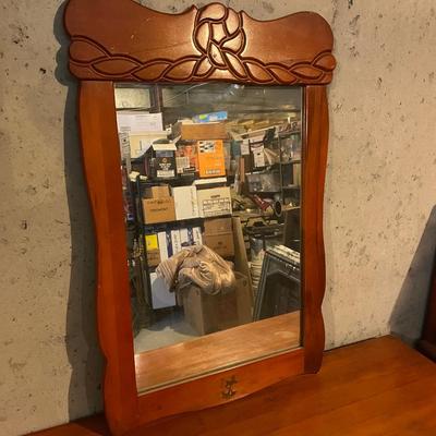 Antique Dresser Set with Mirror. Good Condition!