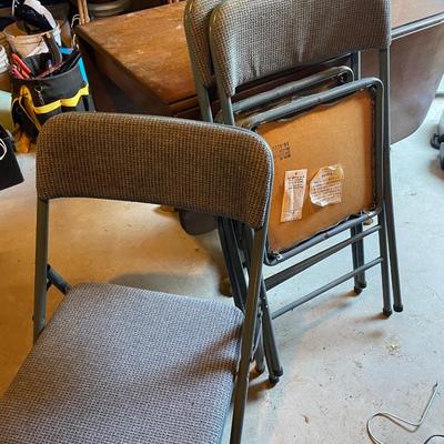 Three Folding Chairs, Good Condition!