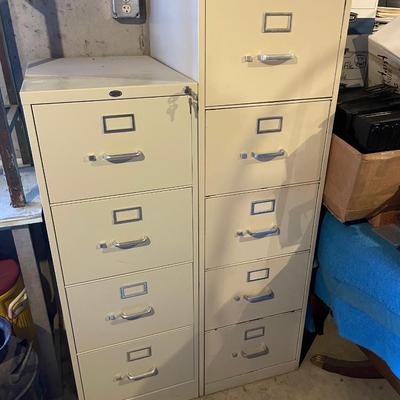 Two Metal Filing Cabinets. Good Condition!