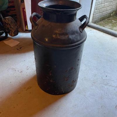 Vintage Steel Milk Container. Decent Condition!