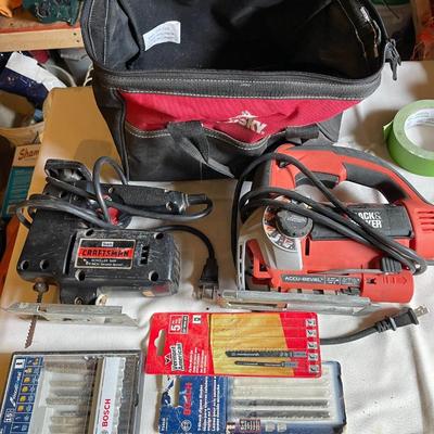 Craftsman/Black and Decker JigSaw Lot with Bag. Good Condition!