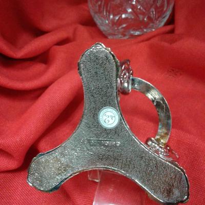 Irish Crystal votive holders and Rose Bowl