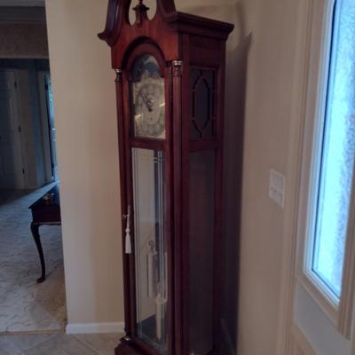 Wood Cased Grandfather Clock by Howard Miller