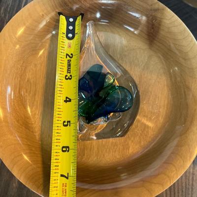 Blown glass paper weight