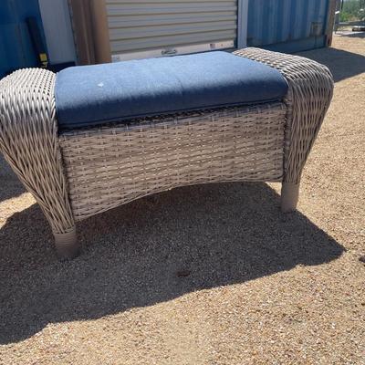 Wicker Patio Foot Rest