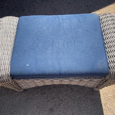 Wicker Patio Foot Rest