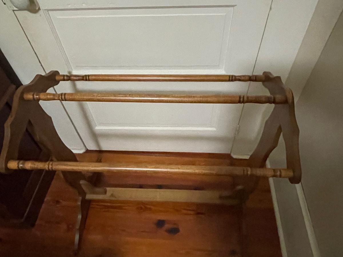 Vintage Wood Quilt Stand