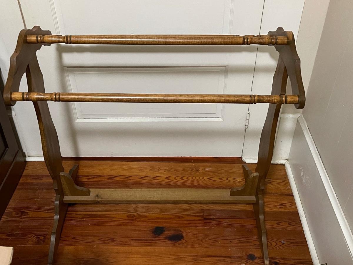 Vintage Wood Quilt Stand