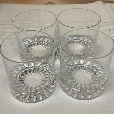 Four Vintage Whiskey Glasses