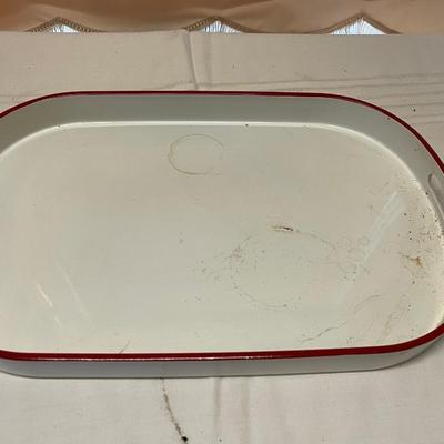 Vintage Enamelware Tray
