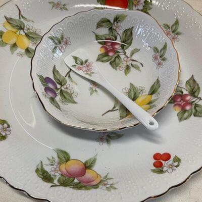 Andrea by Sadek Fine Porcelain 3 Piece Party Server