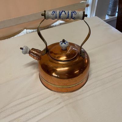 Two Vintage Copper Kettles