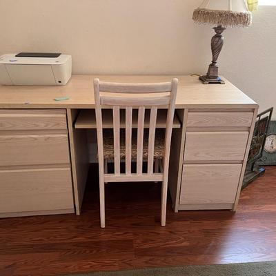 computer desk and chair
