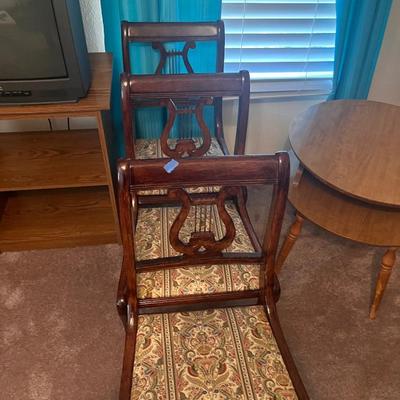 Harp back chairs