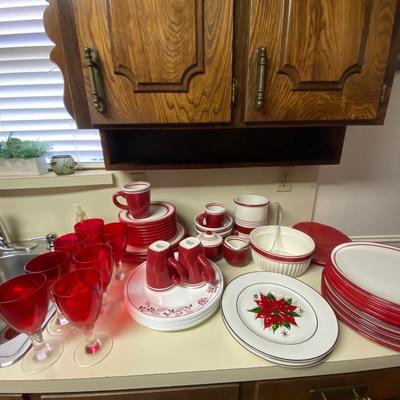 red dishes 