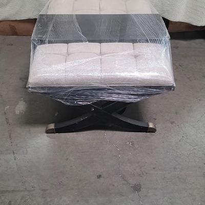 Cocktail ottoman with table slide