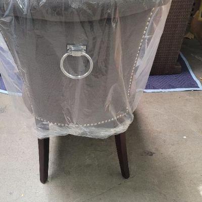 Linen blend ring chair $198