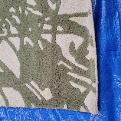 Rug 1 detail
Green and tan wool designer rug
9 x 12 
$399