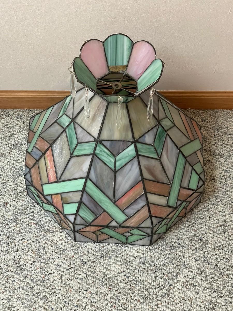 Stained glass Lamp shade 16" x 20"