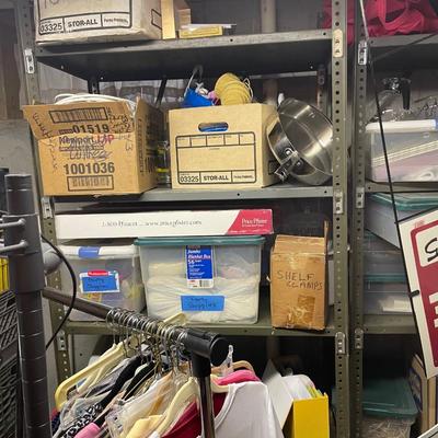 9 Various Grey Steel Shelving Units. Assorted Sizes