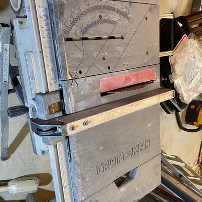 Craftsman 10" Table Saw 15 amp with legs. Good Condition
