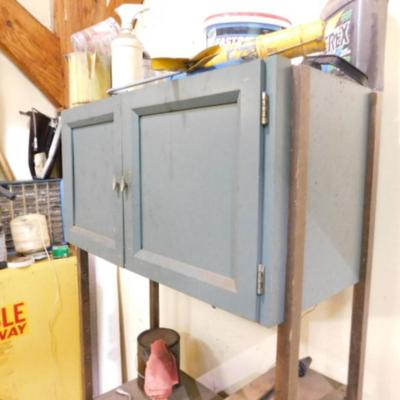 Woodshop Storage Cabinet with Double Door and Drawer System (No Contents)