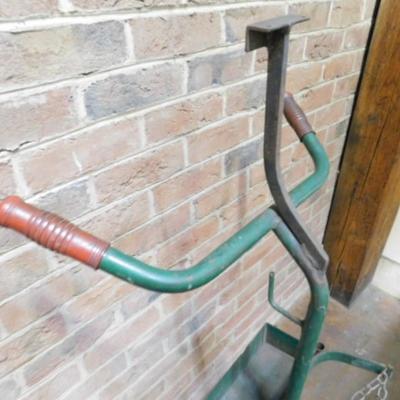 Acetylene Gas Tank, Torch, and Hose Caddy