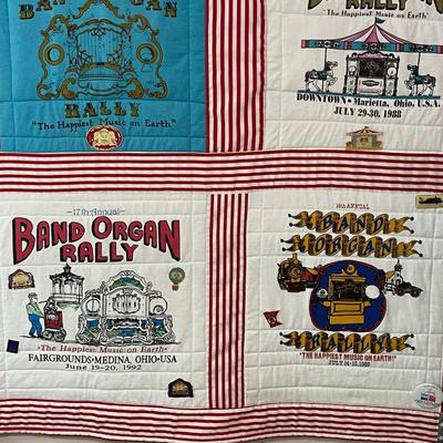 Band organ Rally patchwork quilt wall hanging