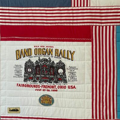 Band organ Rally patchwork quilt wall hanging