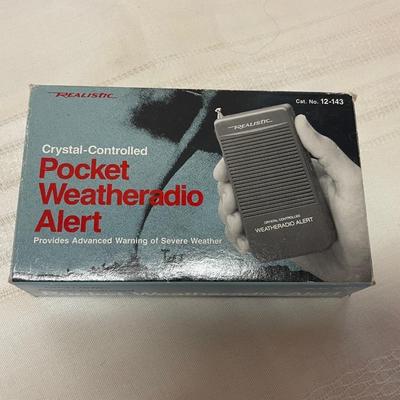 Realistic Crystal Controlled Pocket Weather Radio Alert - NEW IN BOX
