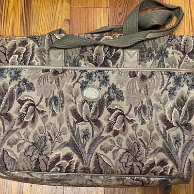 Vintage 4 Piece Floral Tapestry Luggage Set
