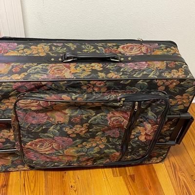 Vintage Jaguar 6 Piece Tapestry Luggage Set with Wheels