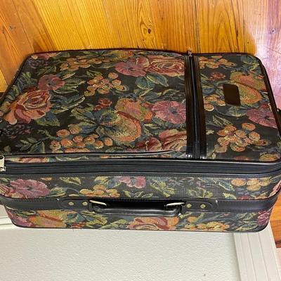 Vintage Jaguar 6 Piece Tapestry Luggage Set with Wheels