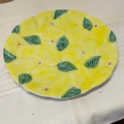 Ceramic Italia ARS Lemon Serving Tray and Baked with Love Serving Dish
