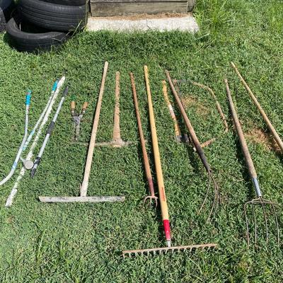 Lot #1 Lawn and Garden Tools.