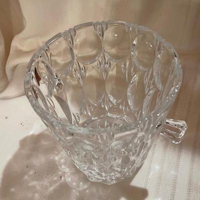 Vintage Bleikristall Lead Crystal Ice Bucket with Handles