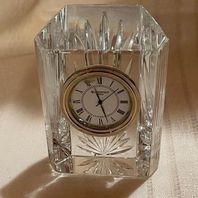 1980's Waterford Crystal Desk Clock