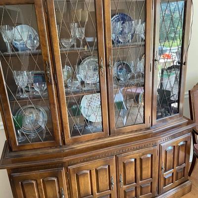 Ethan Allen Hutch. Needs one glass pane replaced, very easy to do.
