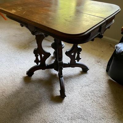 Small Antique Table. Decent Condition. Measures 33w x 26d x 30h