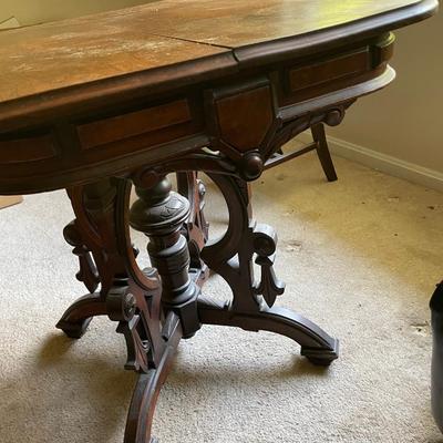 Small Antique Table. Decent Condition. Measures 33w x 26d x 30h